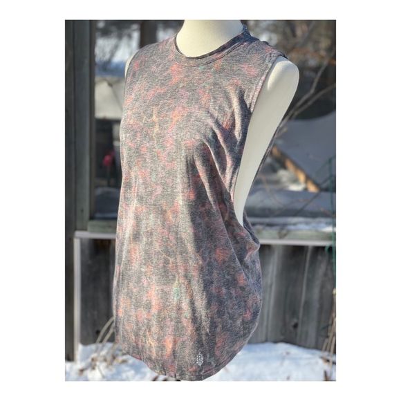 Free People Movement No Sweat Tank Tortoise Open Back Sz XS NWT - Picture 3 of 9